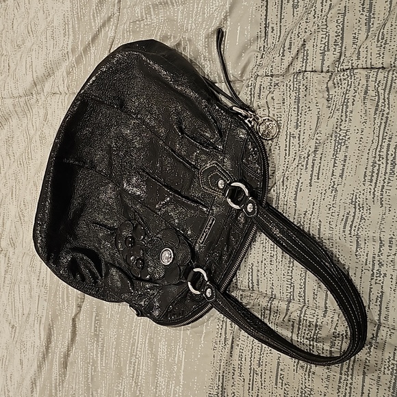 COACH black patent leather satchel - Picture 7 of 11